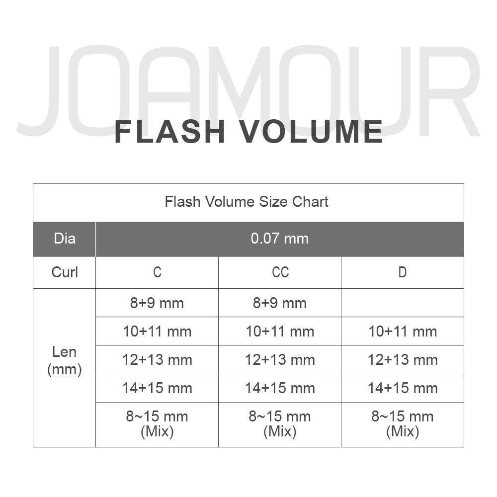 JOAMOUR Flash Volume 12 Rows / Tray