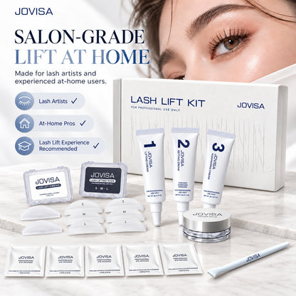 JOVISA Professional Lash Lift Kit – 3-Step System Multi-Use 5g Tubes