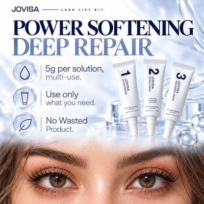JOVISA Professional Lash Lift Kit – 3-Step System Multi-Use 5g Tubes