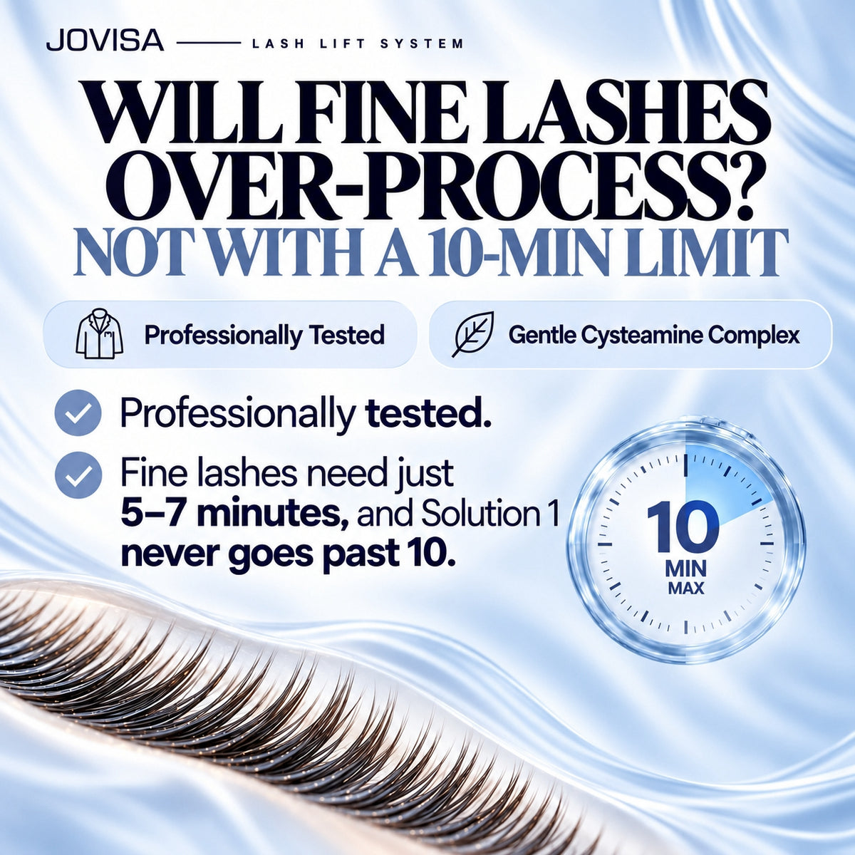 JOVISA LASH LIFT SYSTEM - 5 Single-Use 3-Solution Sets for Professional Use