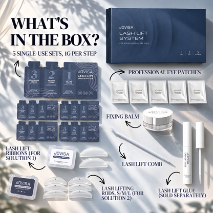 JOVISA LASH LIFT SYSTEM - 5 Single-Use 3-Solution Sets for Professional Use