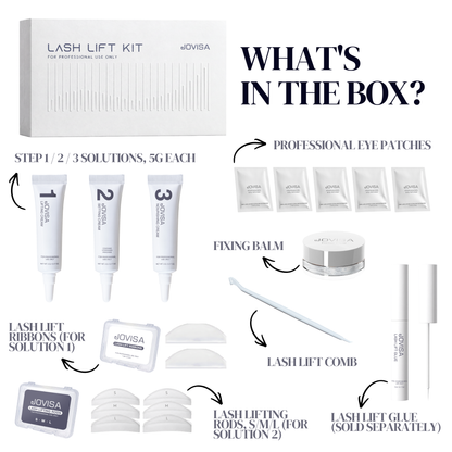 JOVISA Professional Lash Lift Kit – 3-Step System Multi-Use 5g Tubes